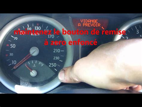 TUTO réinitialiser le compteur de vidange Renault how to reset oil