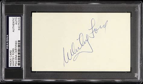 Lot Detail 1950 1967 Whitey Ford New York Yankees Signed 3 X 5 Index