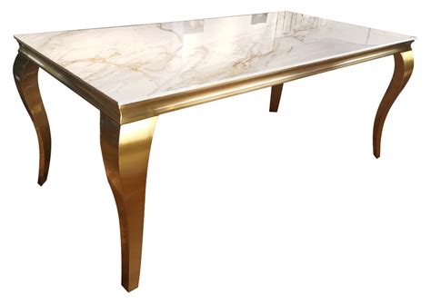 Lewis Gold Dining Table And Chairs Aslamsinteriors