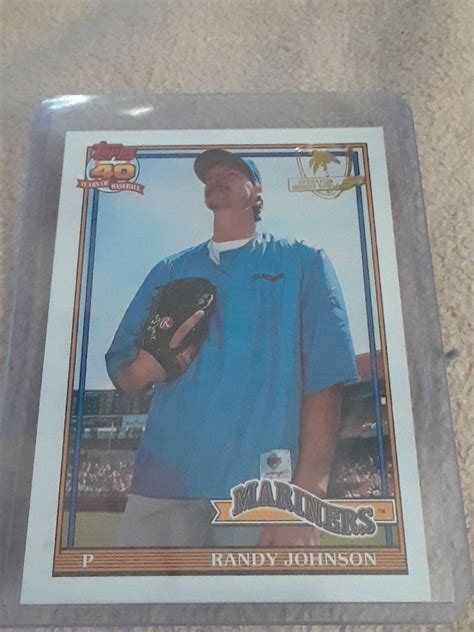 Randy Johnson Baseball Card 1991 Kandace Mclaurin