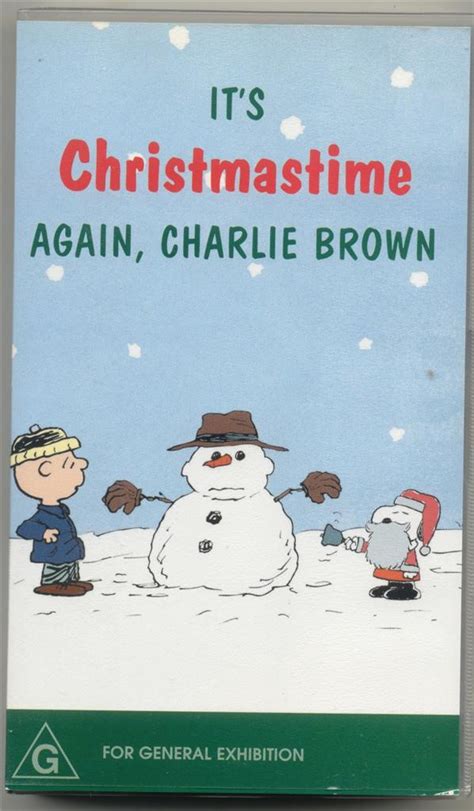 IT S CHRISTMASTIME AGAIN CHARLIE BROWN VHS Video With Bonus Episode EBay