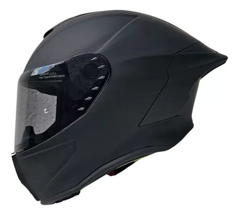 Casco Para Moto Cerrado Kov Buster Sport Negro Mate Liso Talla Xxl Mercadolibre