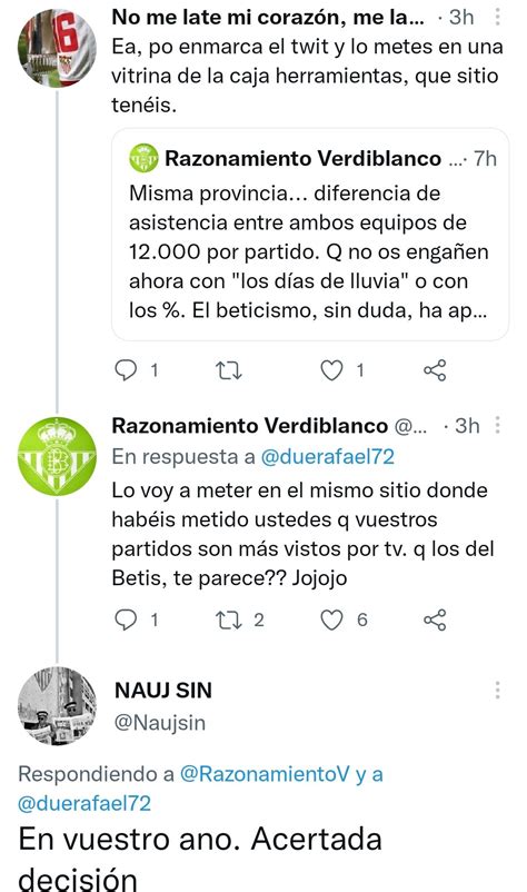 Razonamiento Verdiblanco On Twitter Duerafael72 No Sabes Leer Ni