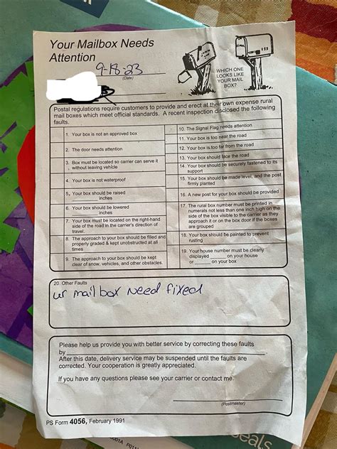 Ps Form 4056 : r/USPS
