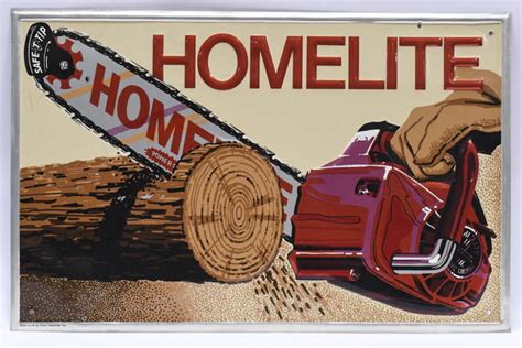 Vintage Sst Homelite Chainsaw Embossed Adv Sign 8330 On Jan 22 2023