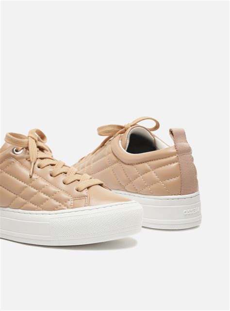 Tênis Flatform Nude Claro Arezzo ZZ MALL