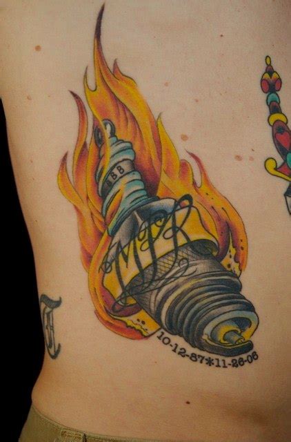 Spark Plug Tattoo By Matthew Amey Independent Tattoo Flickr