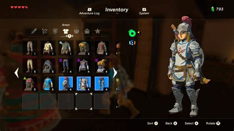 Legend Of Zelda Breath Of The Wild Armor Sets Guide Drop Locations