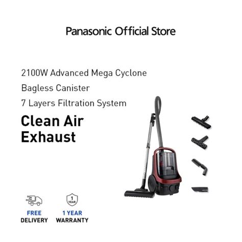 Panasonic Mc Cl Powerful W Cyclone Bagless Canister Vacuum