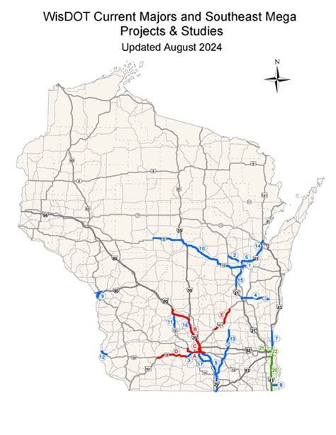 Wisconsin Road Construction Map 2021 - Big Bus Tour Map