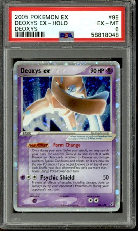 Pokemon Ex Deoxys Deoxys Ex 99107 Psa 6 Da Card World