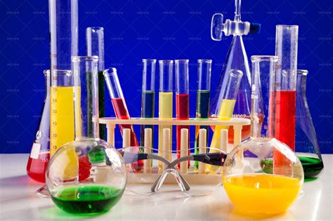 Colorful Chemistry Lab Set - Stock Photos | Motion Array