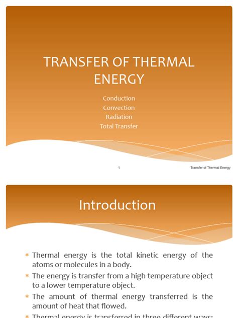 6.2 Transfer of Thermal Energy | PDF | Thermal Conduction | Heat Transfer