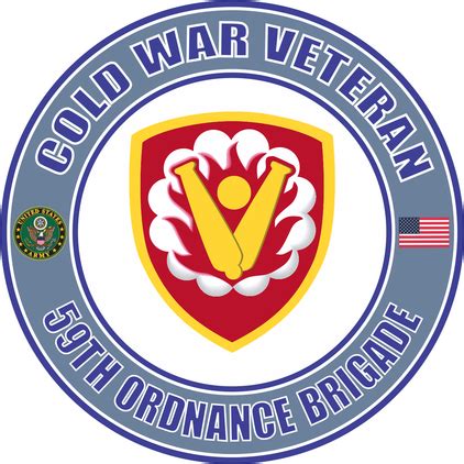 U S Army Cold War 59th Ordnance Brigade Veteran Decal