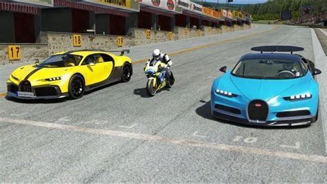 Yamaha YZF R1M Camel 2020 Vs Bugatti Chiron Vs Bugatti Chiron Pur Sport