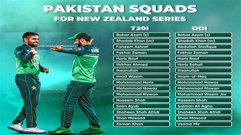 Shaheen Afridi Returns As Pakistan Announce White Ball Squads For New