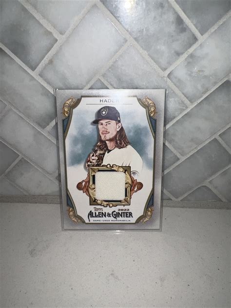 Topps Allen Ginter Josh Hader Relic B Agrb Jh Brewers Ebay