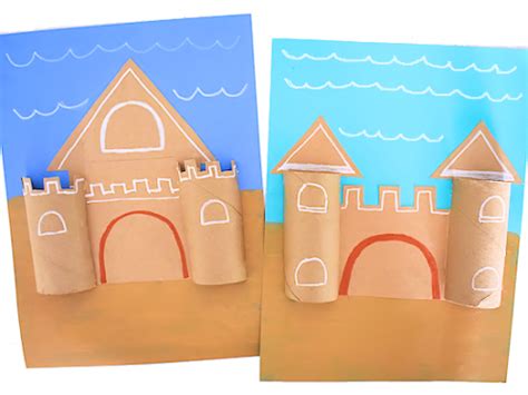 Cardboard Roll Sand Castles Our Kid Things