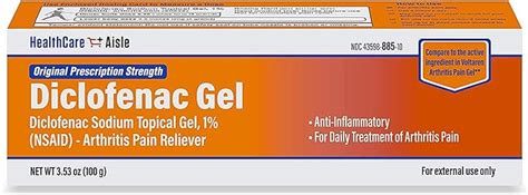 Healthcareaisle Diclofenac Gel 1 Arthritis Pain Relief