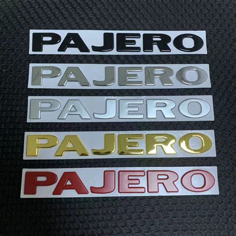 D Metal Modified Pajero Letter Logo Auto Car Emblem Badge Sticker