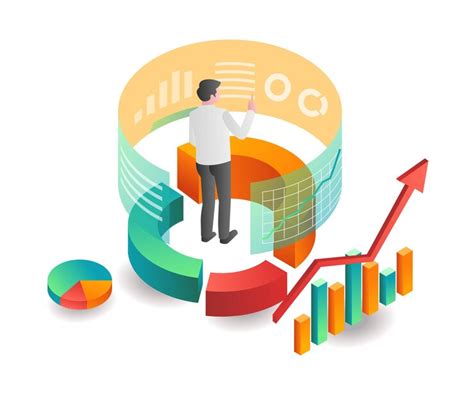 Premium Vector Illustration Isometric Concept Investment Business Analysis Data