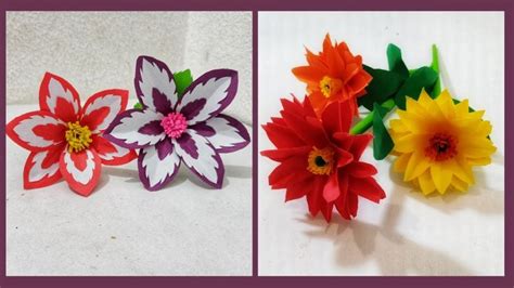 #Origami / Two different types beautiful paper flower