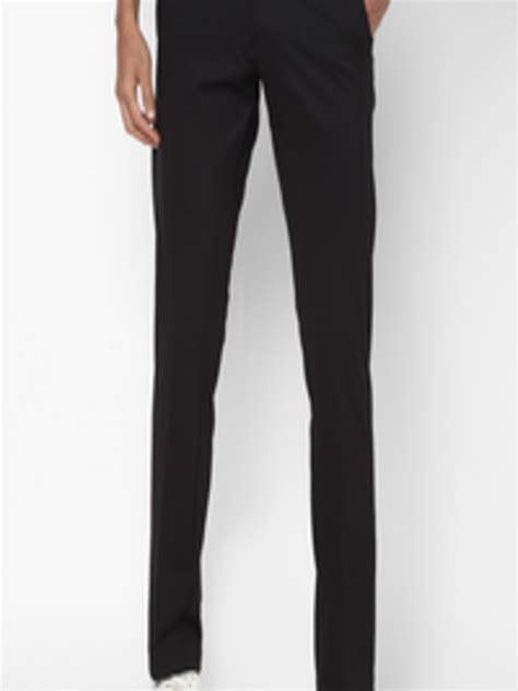 Buy Allen Solly Men Black Slim Fit Trousers Trousers For Men 16868136 Myntra