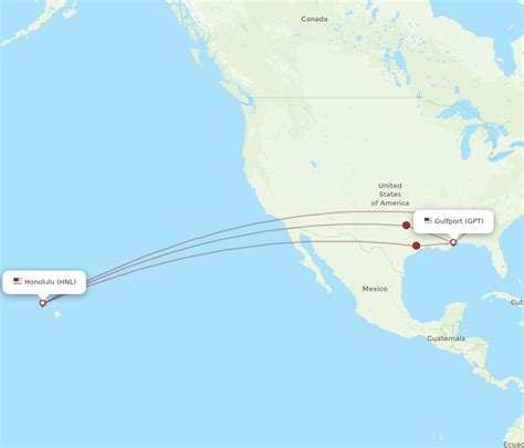 Flights From Honolulu To Gulfport HNL To GPT Flight Routes