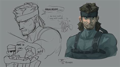 Snake And A Tiny Bit Of Otacon By Calmingsoul On Deviantart