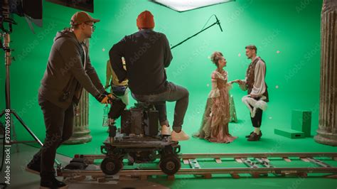 On Film Studio Set Shooting History Movie Green Screen Scene Moving