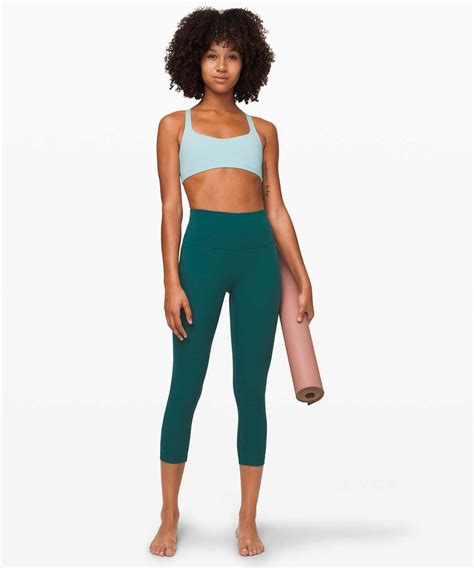 Lululemon Wunder Under Crop High Rise Full On Luxtreme Emerald