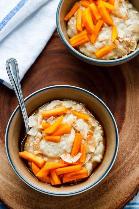Grain Hot Cereal With Maple Persimmon And Coconut Super Nummy