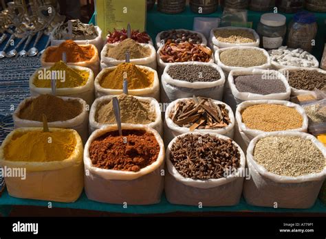 Local Herbs And Spices Flea Market Anjuna Beach North Goa Goa