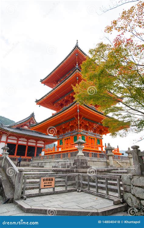 Pagoda In Kiyomizu Dera Temple Editorial Image Cartoondealer