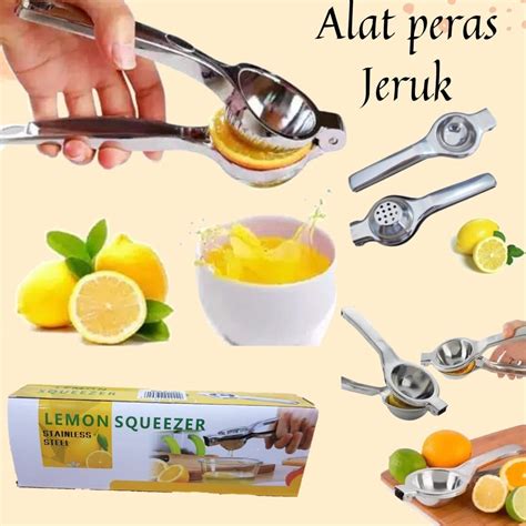 Jual Alat Peras Jeruk Dan Lemon Squeezer Stainless Shopee Indonesia