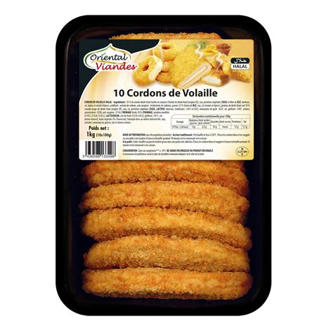 CORDON BLEU DE DINDE CUIT HALAL 1 KG Primaprix