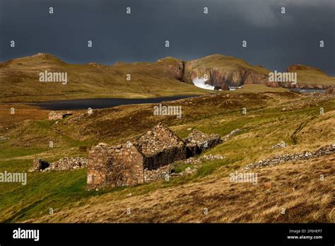 North Hams Of Roe Shetland Uk Stock Photo Alamy