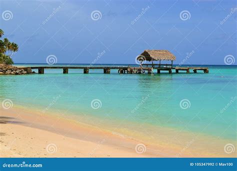 Pigeon Point in Trinidad and Tobago Stock Photo - Image of scenic ...