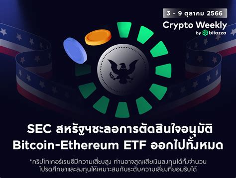 Bitazza Crypto Weekly Sec สหรัฐฯชะลอการตัดสินใจอนุมัติ Bitcoin