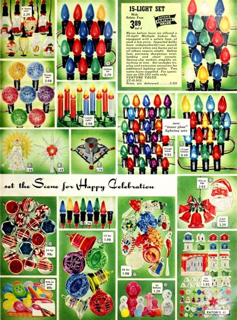 See some colorful vintage Christmas lights, and how trees & towns used ...