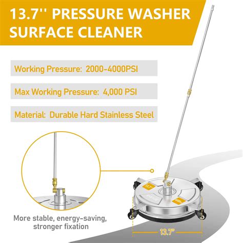 Eveage Inch Pressure Washer Surface Cleaner Eveage