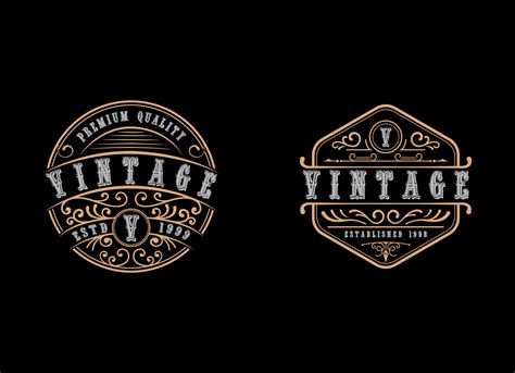 Badge Vintage Style Logo Design Template 6916450 Vector Art at Vecteezy