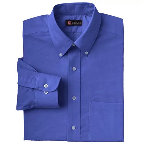 Mens Chaps Classic Fit Oxford Solid Button Down Collar Dress Shirt