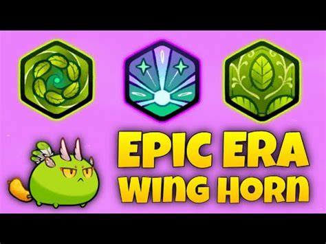 EPIC ERA BEST AOE WING HORN BUILD SEASON 6 TOP RANK BUILDS AXIE