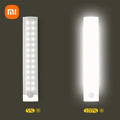 Xiaomi recarregável sensor de movimento luz noturna 11 20cm sem fio usb