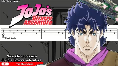 Jojo S Bizarre Adventure Op Sono Chi No Sadame Guitar Tutorial