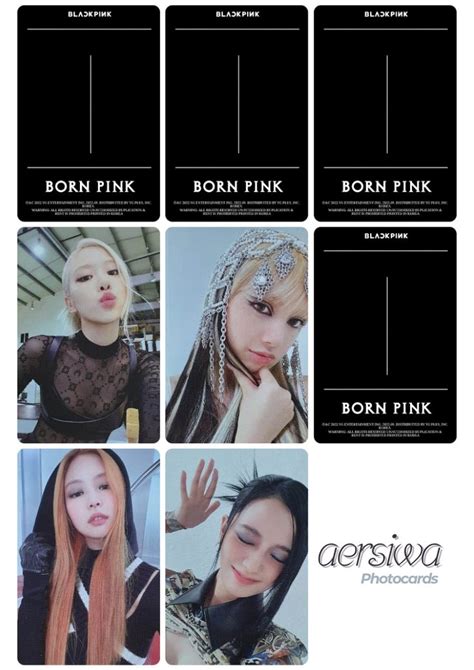 Blackpink born pink photocards front back Ilham veren alıntılar