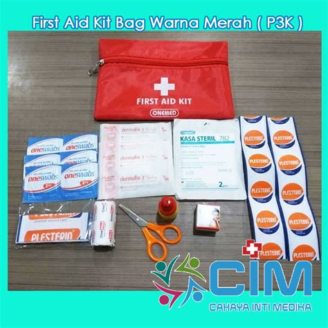 Jual First Aid Kit Bag Warna Merah P3K Shopee Indonesia