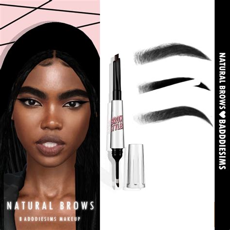 Natural Brows Kit Badddiesims On Patreon Natural Brows Sims 4 Body