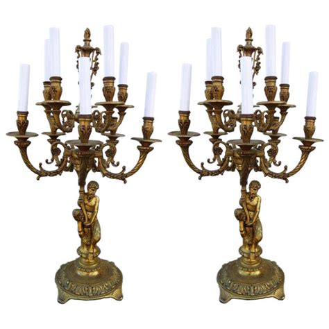 Pair Of Empire Style Candelabra For Sale At 1stDibs